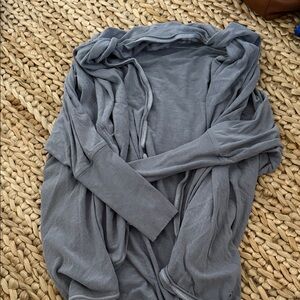 Lululemon Gray Open Front Cardigan